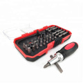 34pcs CRV floral ratcheting ratchet screwdriver bit driver set